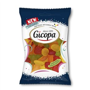 Soft candy mixed fruit flowpack 170g