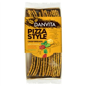 Crispbread Pizza Style Cheese, Tomato & Oregano 130gr