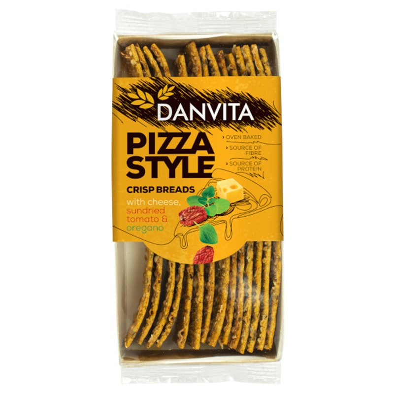 Crispbread Pizza Style Cheese, Tomato & Oregano 130gr