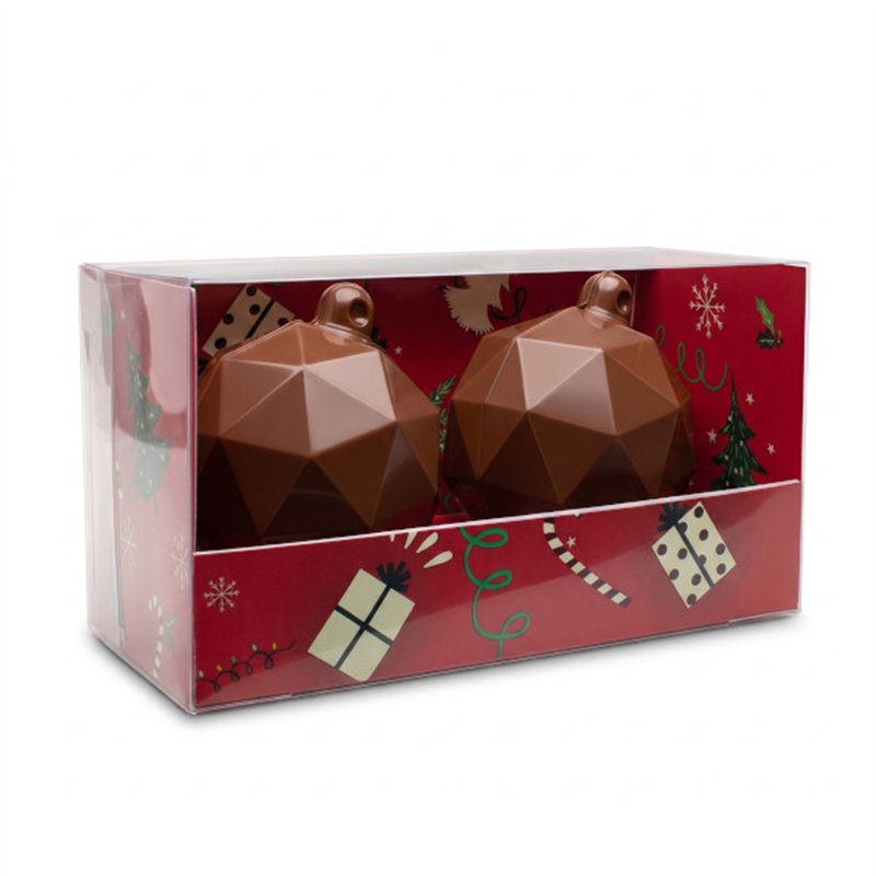 Kerstbal 7cm, melkchocolade 2x50g