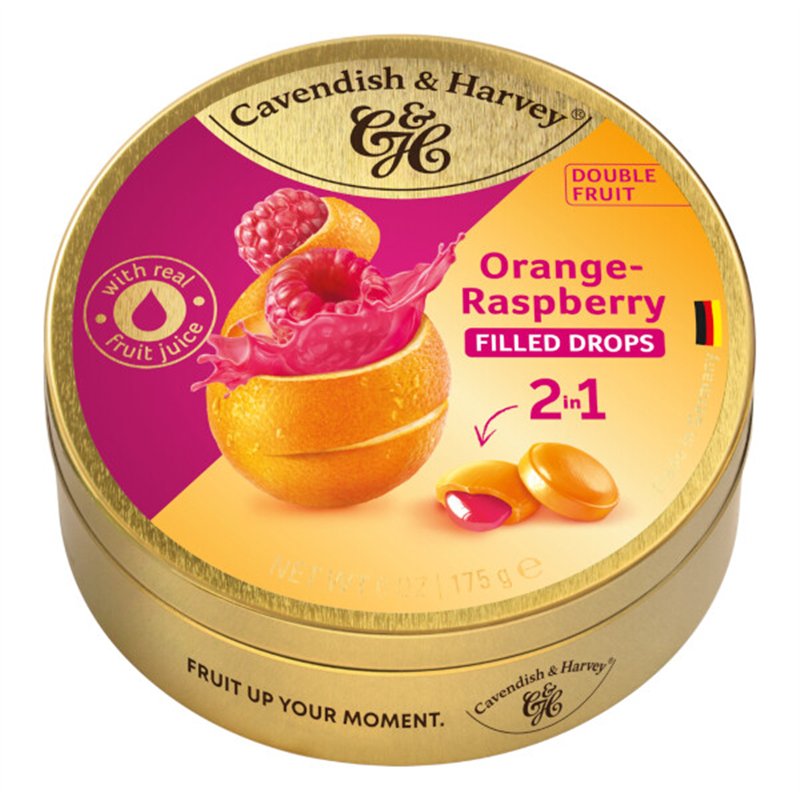 Framboise fourrée à l'orange 175 g