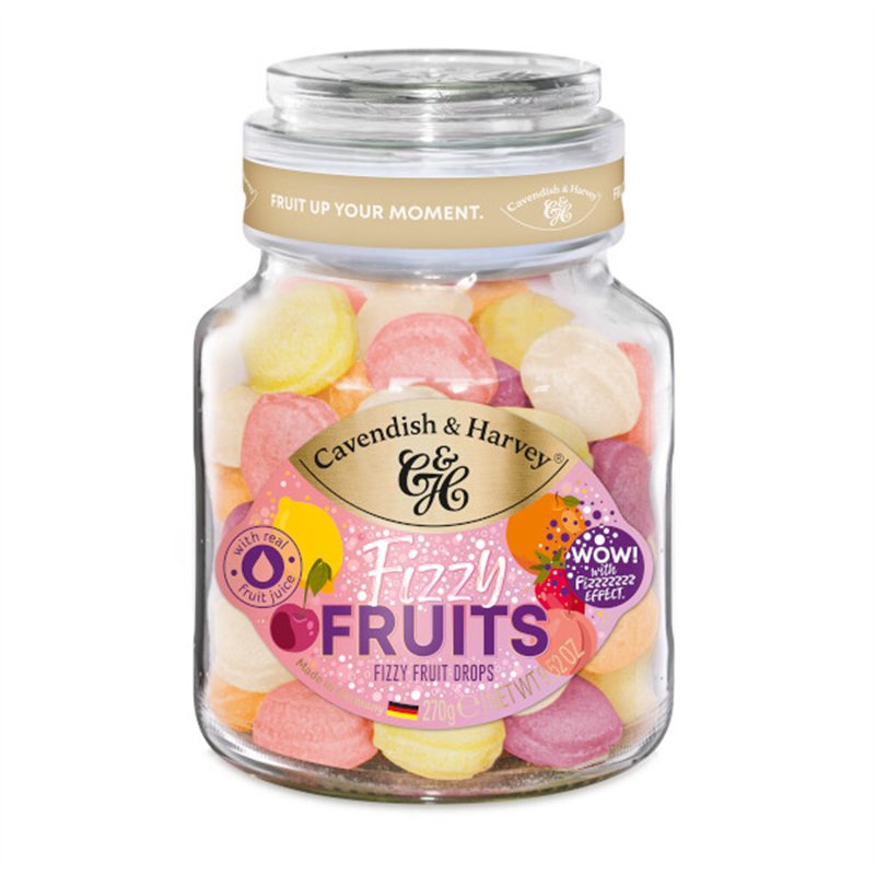 Fizzy Fruits Bokaal 270g