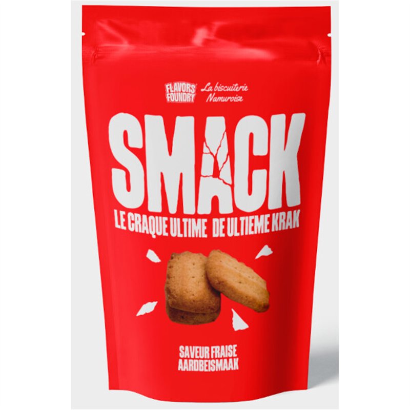 Belgian butter cookies with strawberries 130g