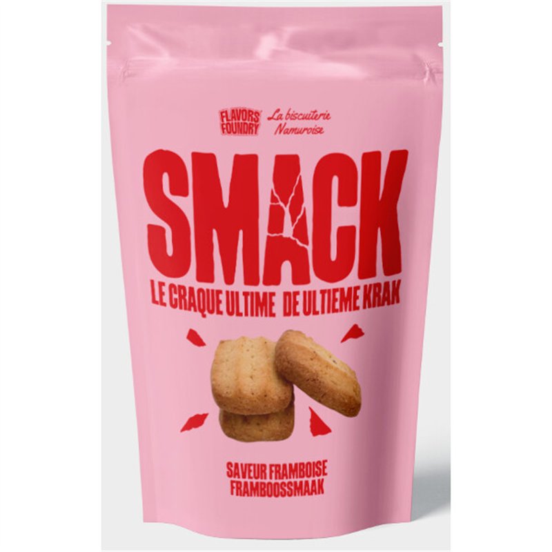 Belgian butter cookies with raspberries 130g