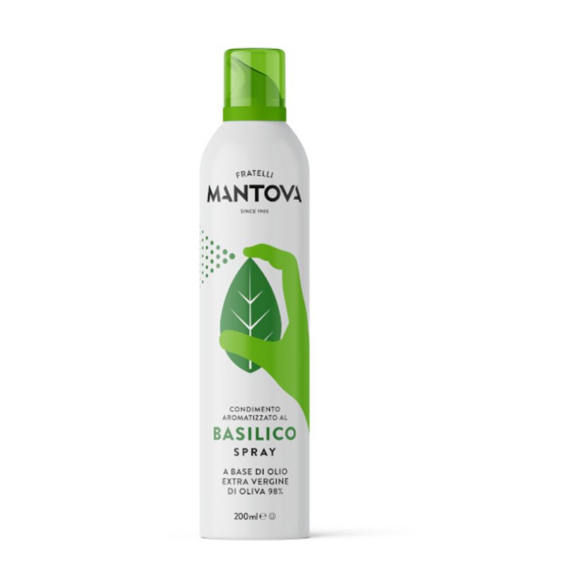 Huile d’olive vierge extra au basilic spray 200ml