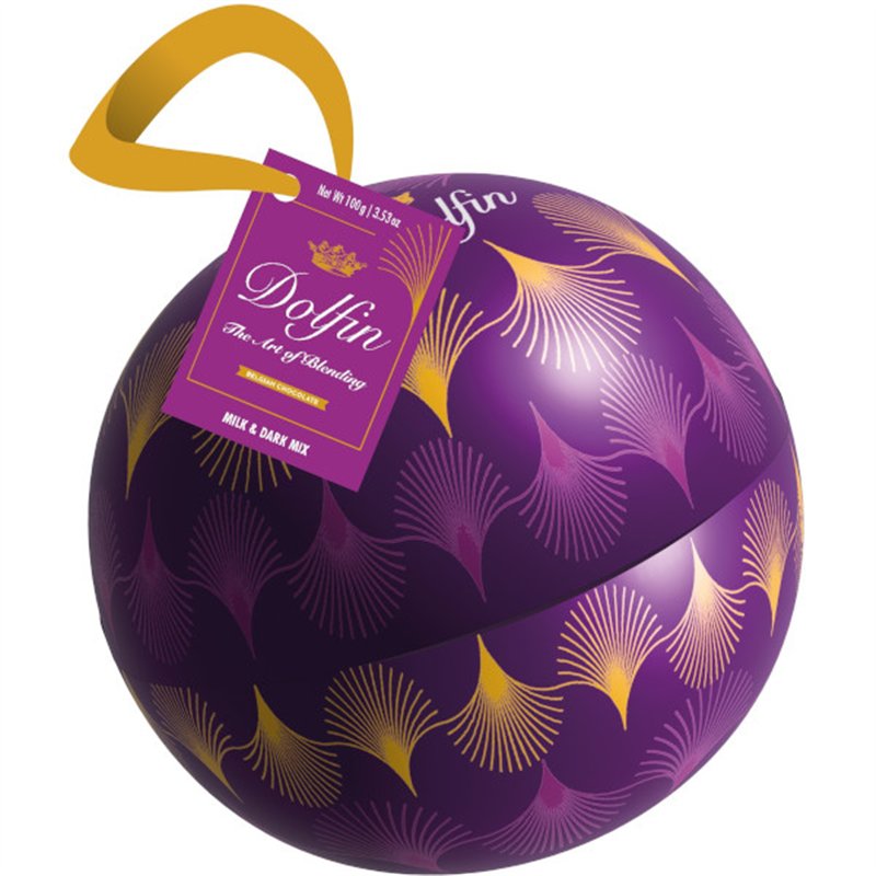 Christmas Bauble Dark & Milk Chocolate 10 Flavours 10 × 10g