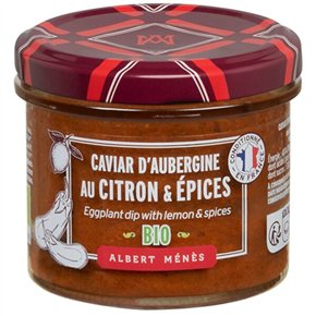 Organic Eggplant Caviar with Lemon and Spices 100 g