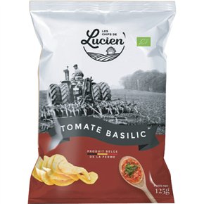 Belgian chips with tomato & basil 125g