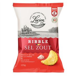 Belgian ribbled chips salt 125g
