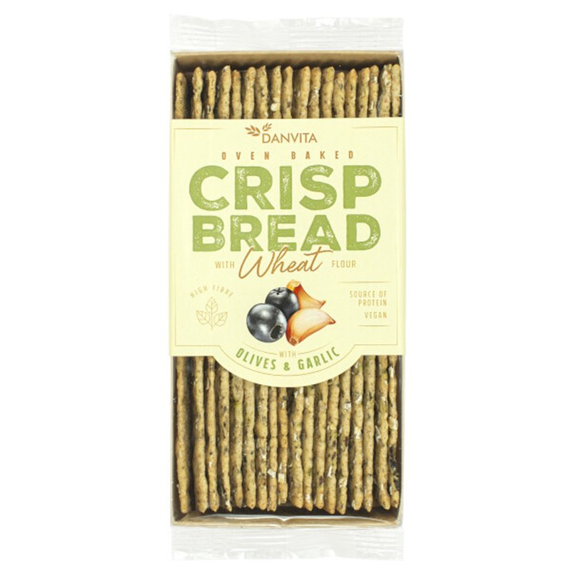 Crispbread met olijven & look 130g