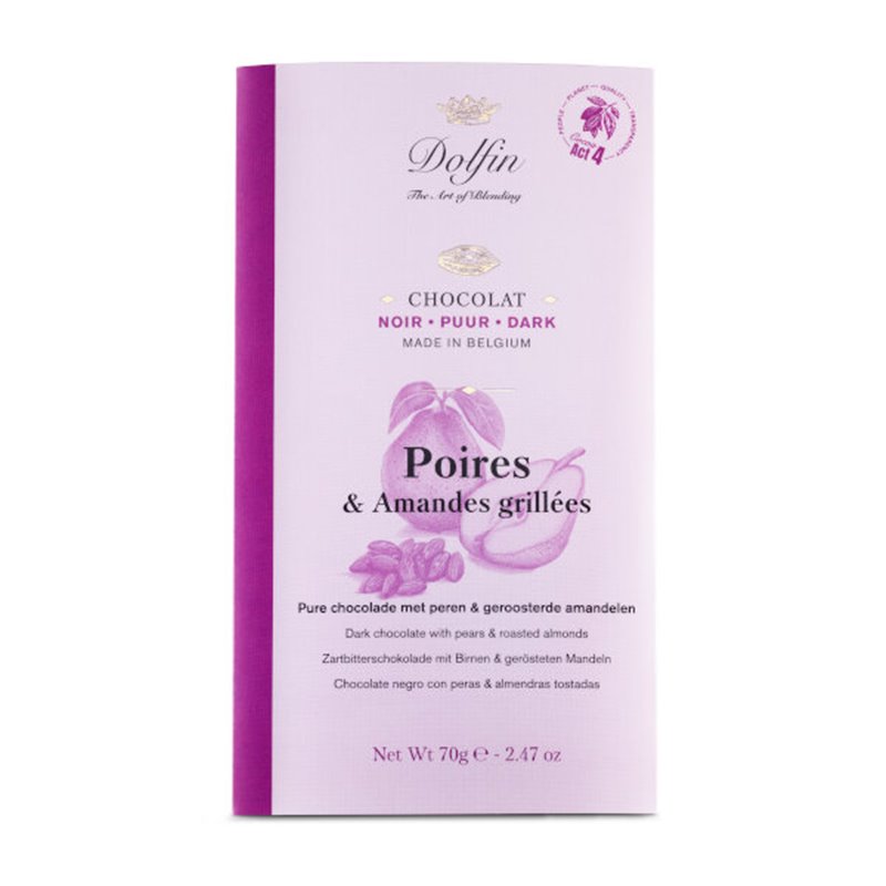 Black Pear Chocolate Almonds 70g