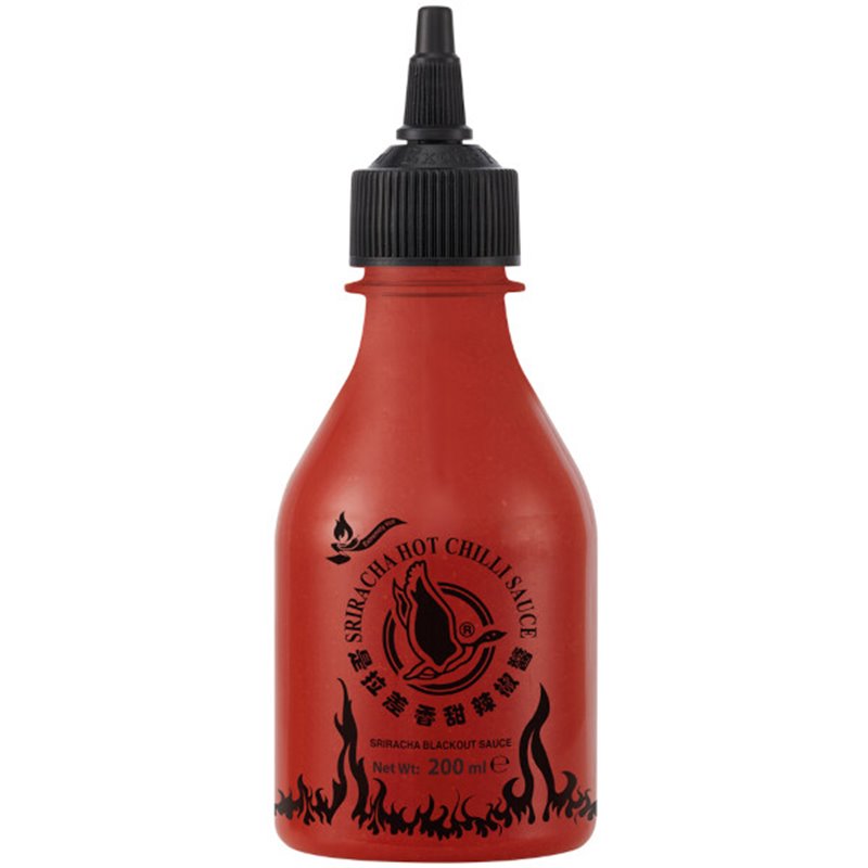 Sriracha chilisaus Black Out 200ml
