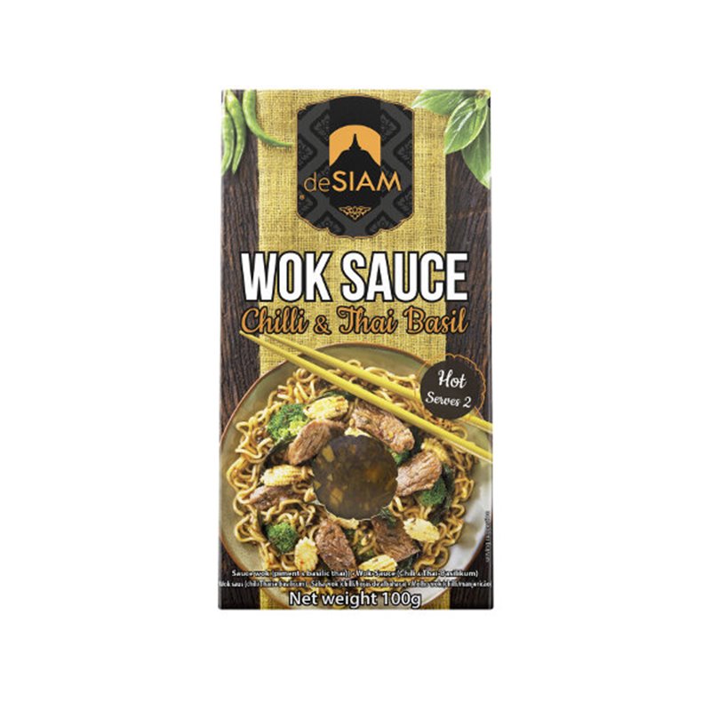 Wok Sauce Chilli & Thai Basilicum 100g