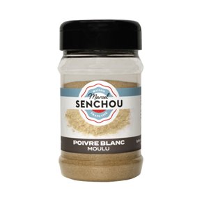 Poivre blanc moulu 160g - tube