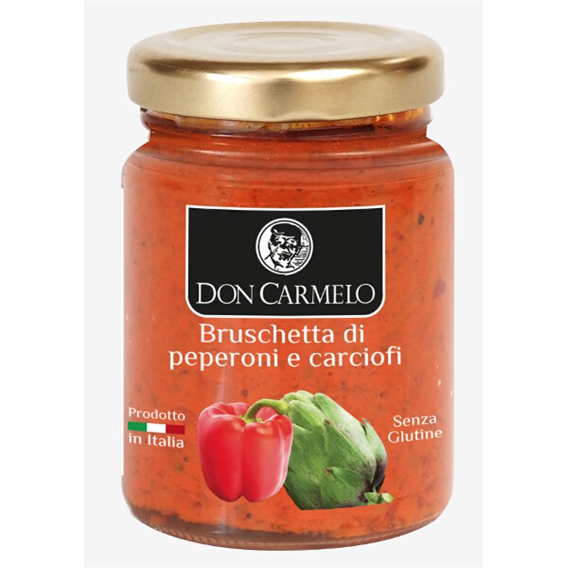 Bruschette with peppers and artichokes 100g
