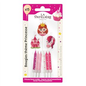 Princess candles x15 30g