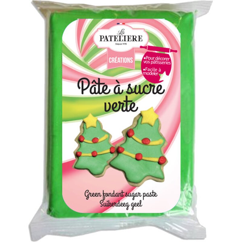 Green sugar paste 250g