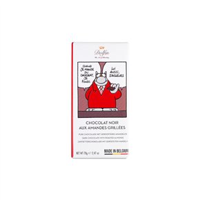 Dark chocolate bar Le Chat  roasted almonds 70g