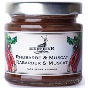 Cheese & fruit rhubarb & muscat wine 130g