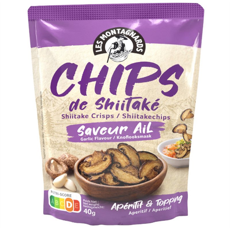 Shiitake Mushroom Chips Garlic 40g